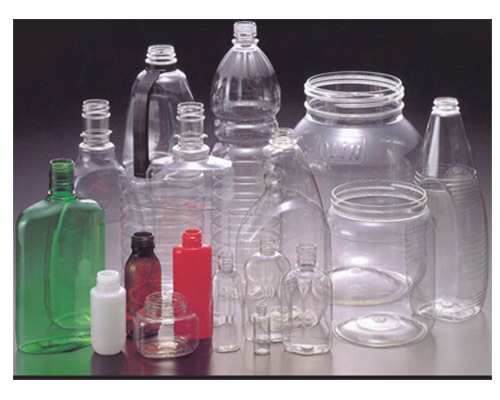 Plastic bottles for household cleaning liquids