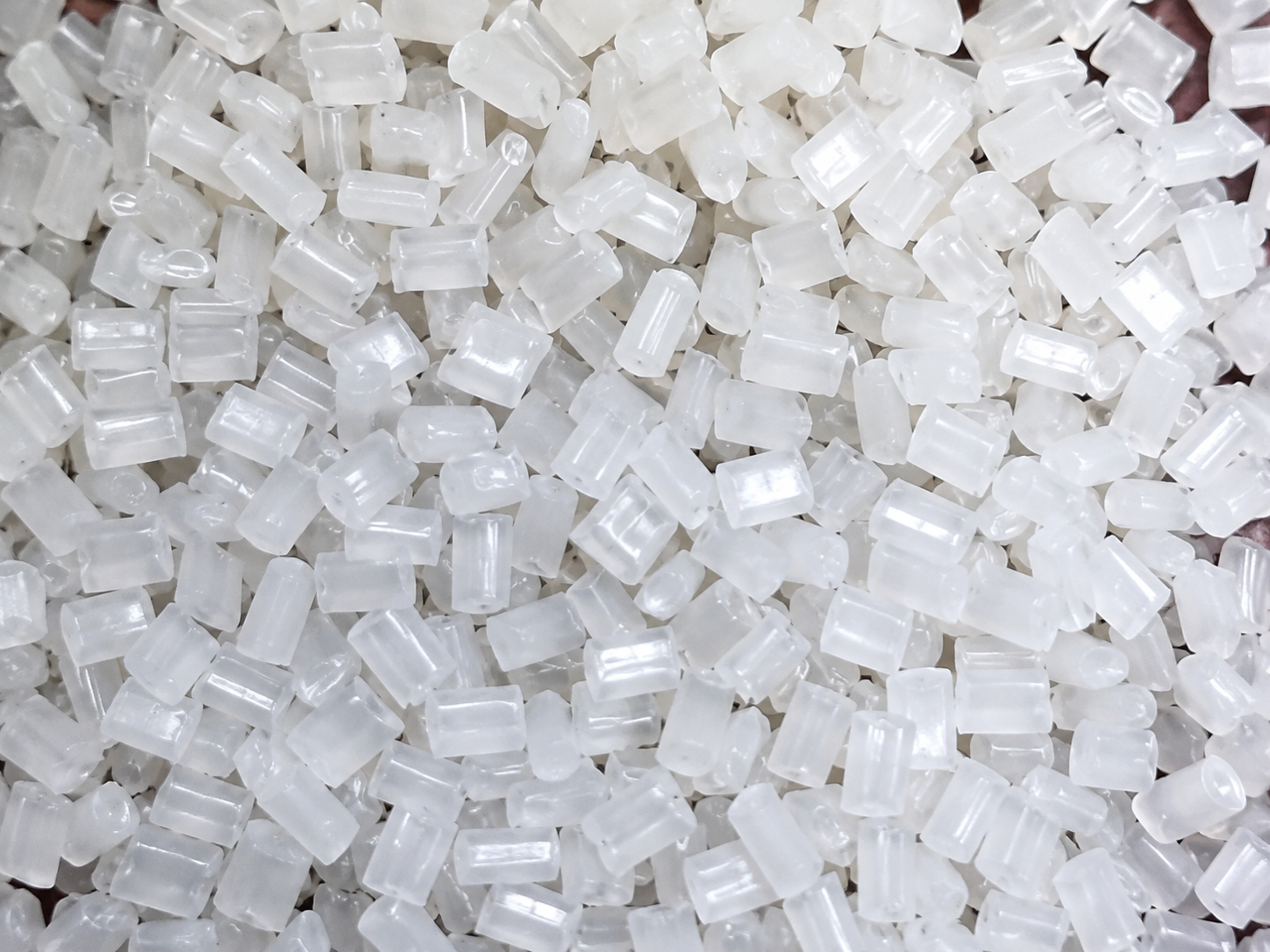 Reprocessed plastic granules